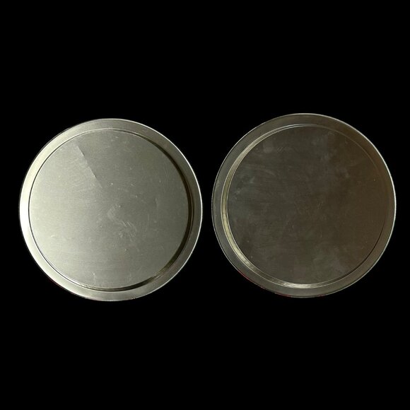 Christmas Serving Trays Poinsettia Metal Set Of 2 Holiday Decor Red Green - Picture 3 of 10